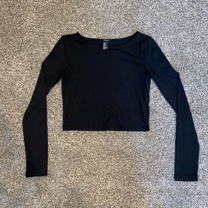 Long Sleeve Cropped Shirt